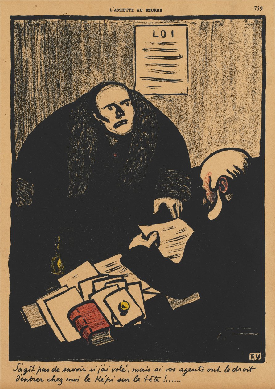 Crimes and Punishments II, 759: The question is, not whether... by Felix Edouard Vallotton