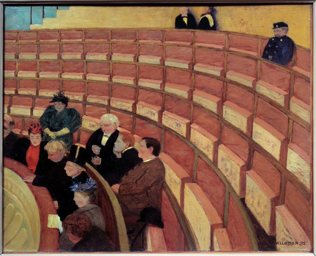 The Third Gallery at the Theatre du Chatelet by Felix Edouard Vallotton