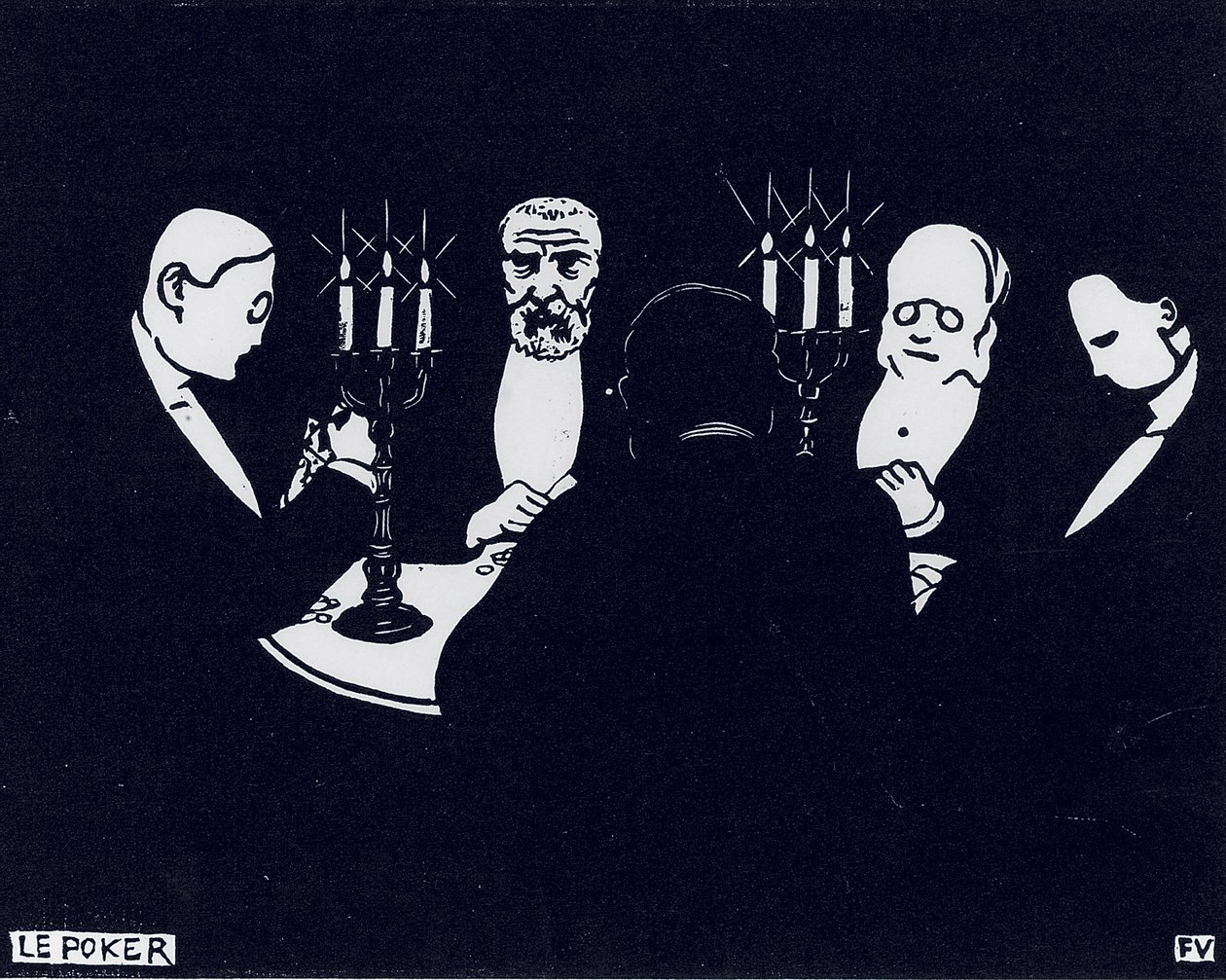 Poker by Felix Edouard Vallotton