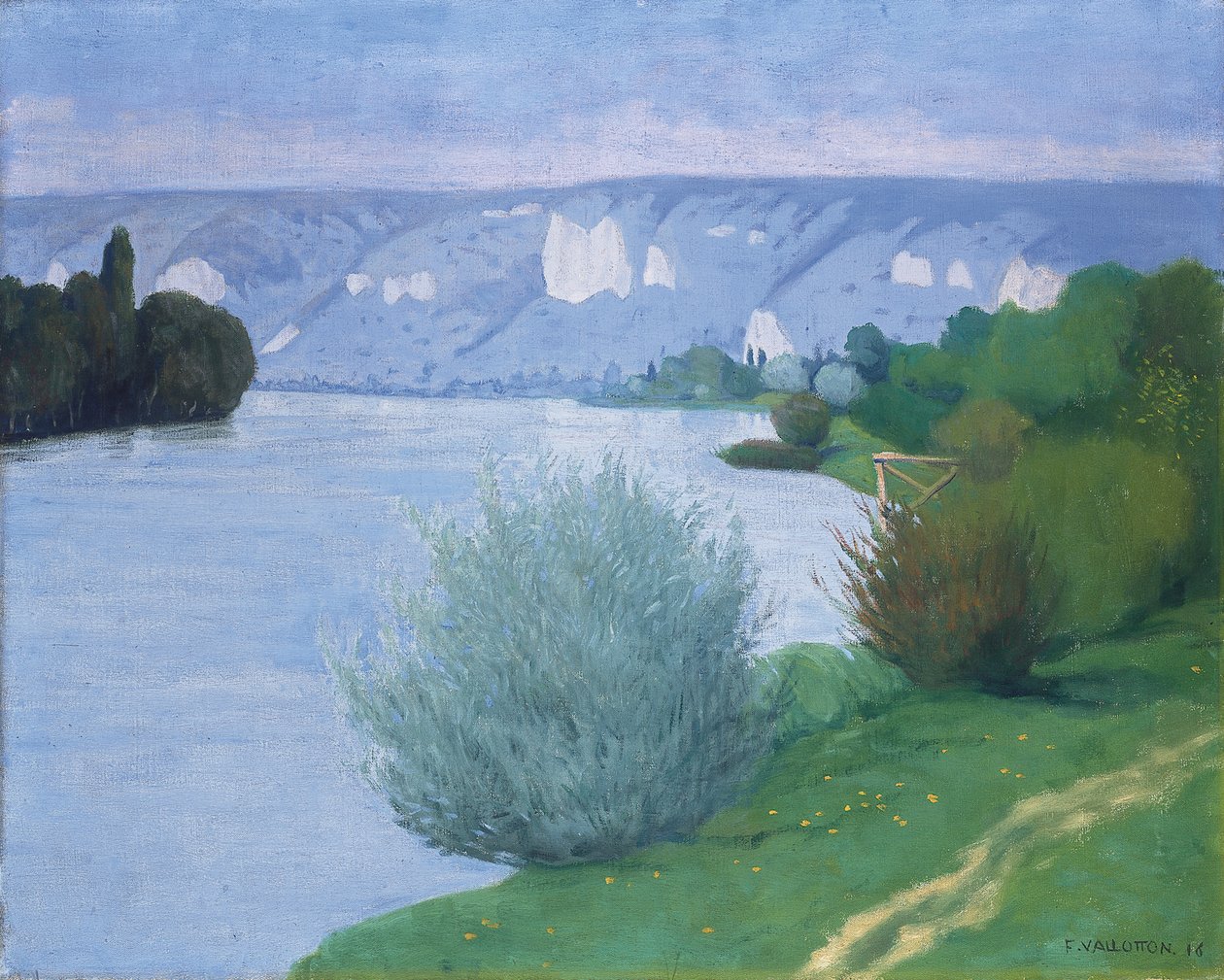 The Seine near Les Andelys by Felix Edouard Vallotton