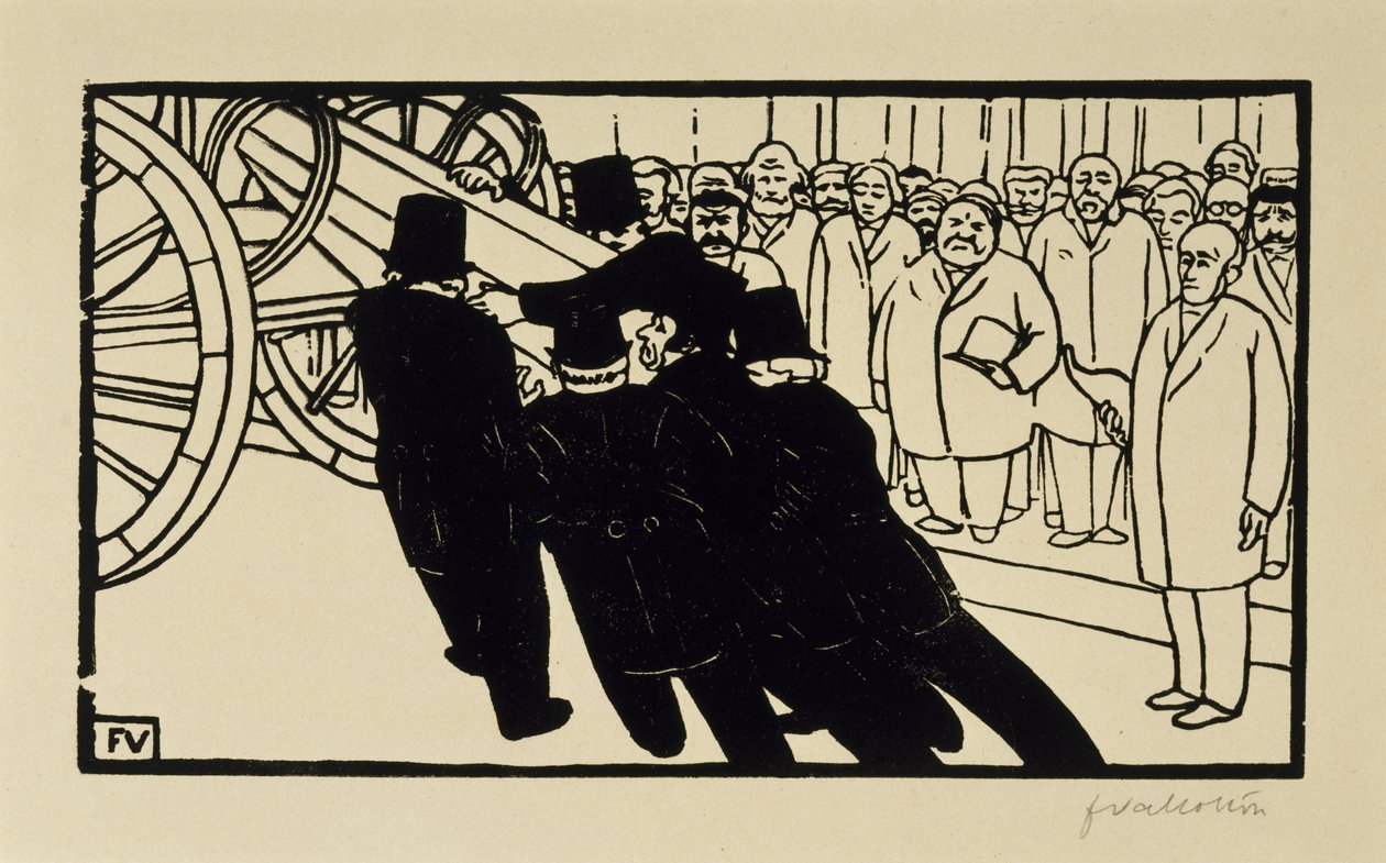The Undertakers by Felix Edouard Vallotton: Fine art print