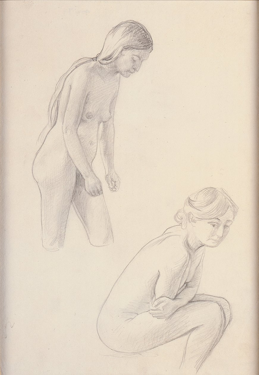 Two Nudes by Felix Edouard Vallotton