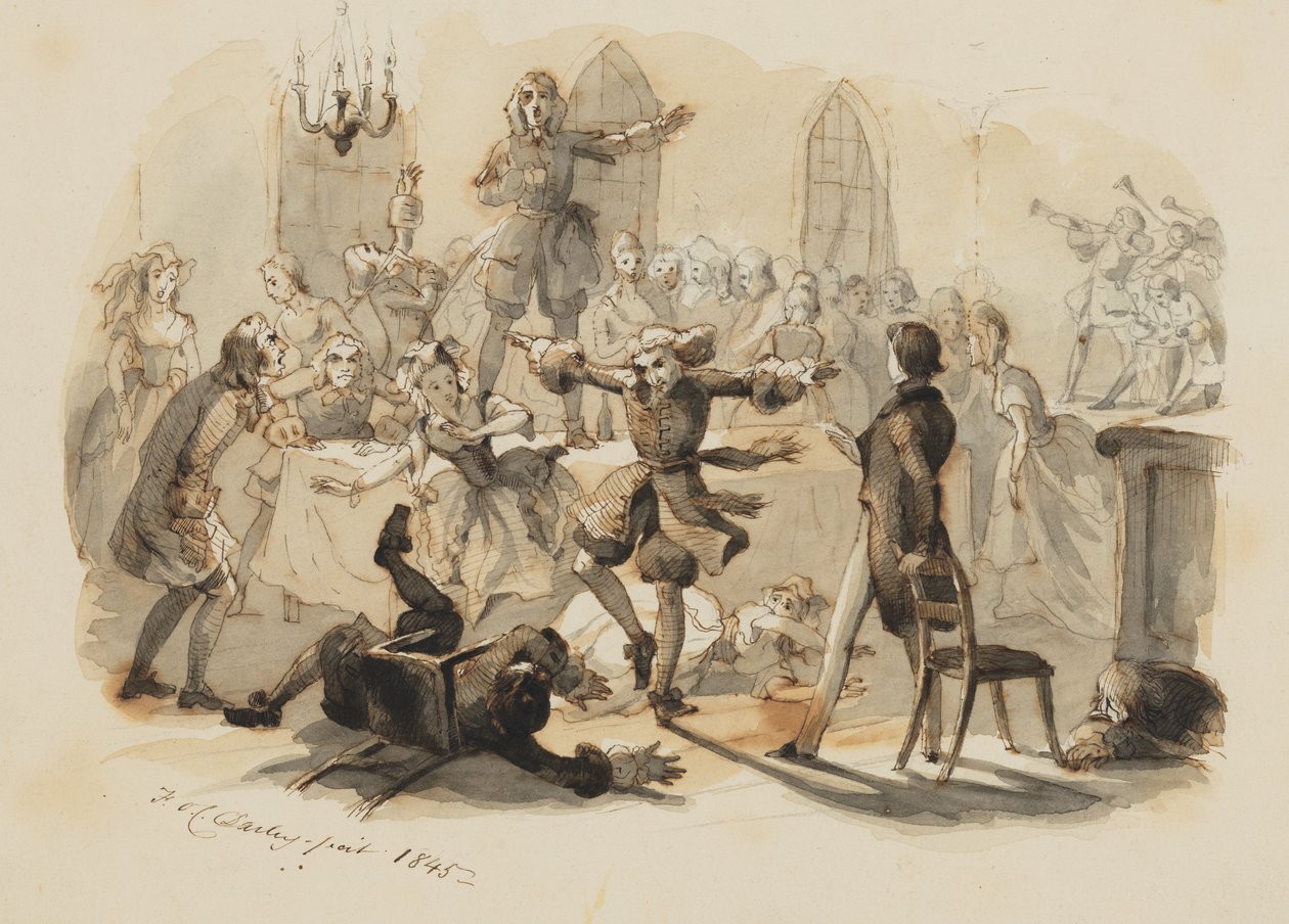 A Rowdy Party by Felix Octavius Carr Darley