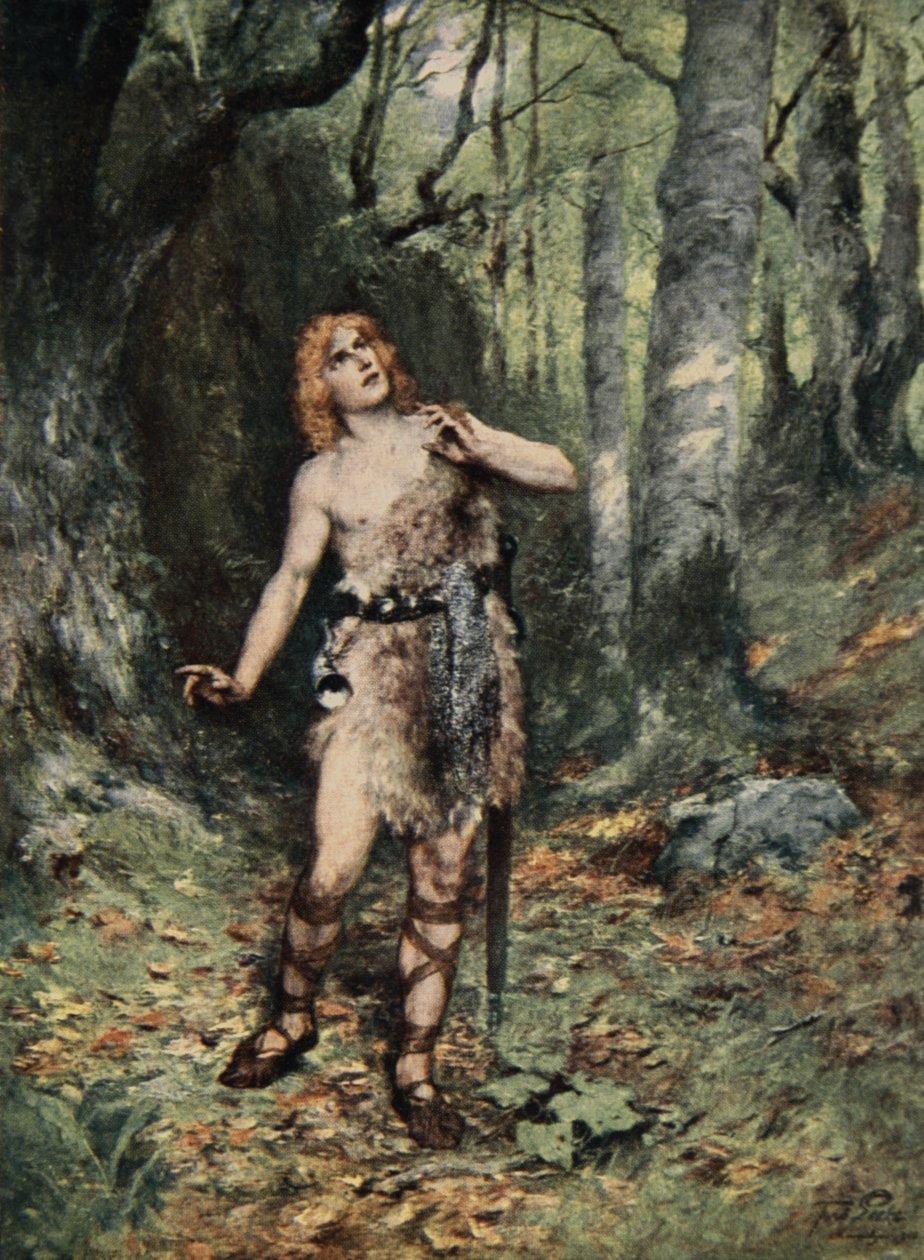 Then in silence a bird sang to him, from 