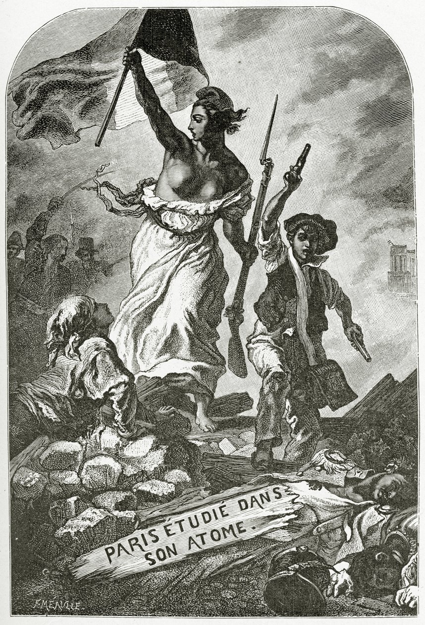 Paris Studied in its Atom, 19th Century by Ferdinand Victor Eugene Delacroix