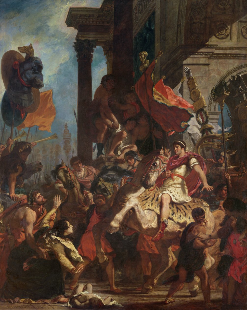 The Justice of Trajan, 1840 by Ferdinand Victor Eugene Delacroix