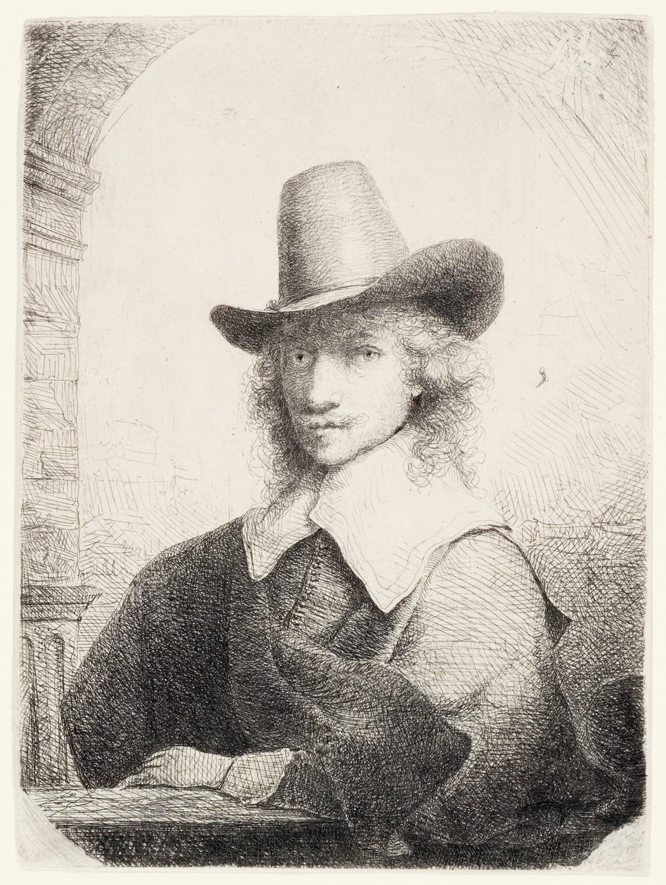 Man in High Hat, c.1645-50 by Ferdinand Bol