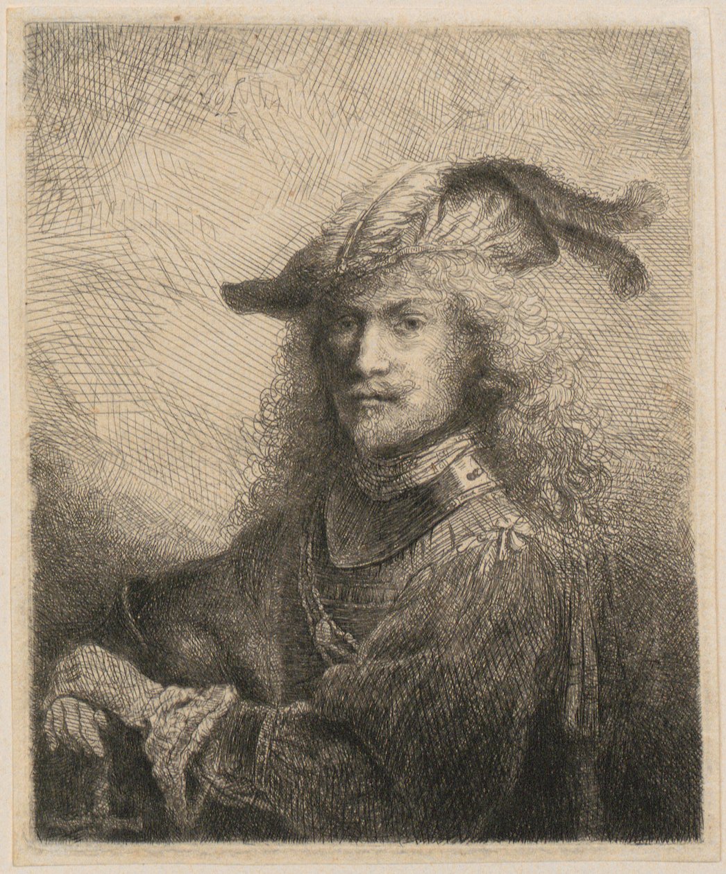 Portrait of an officer (possibly a self-portrait of the artist?) by Ferdinand Bol