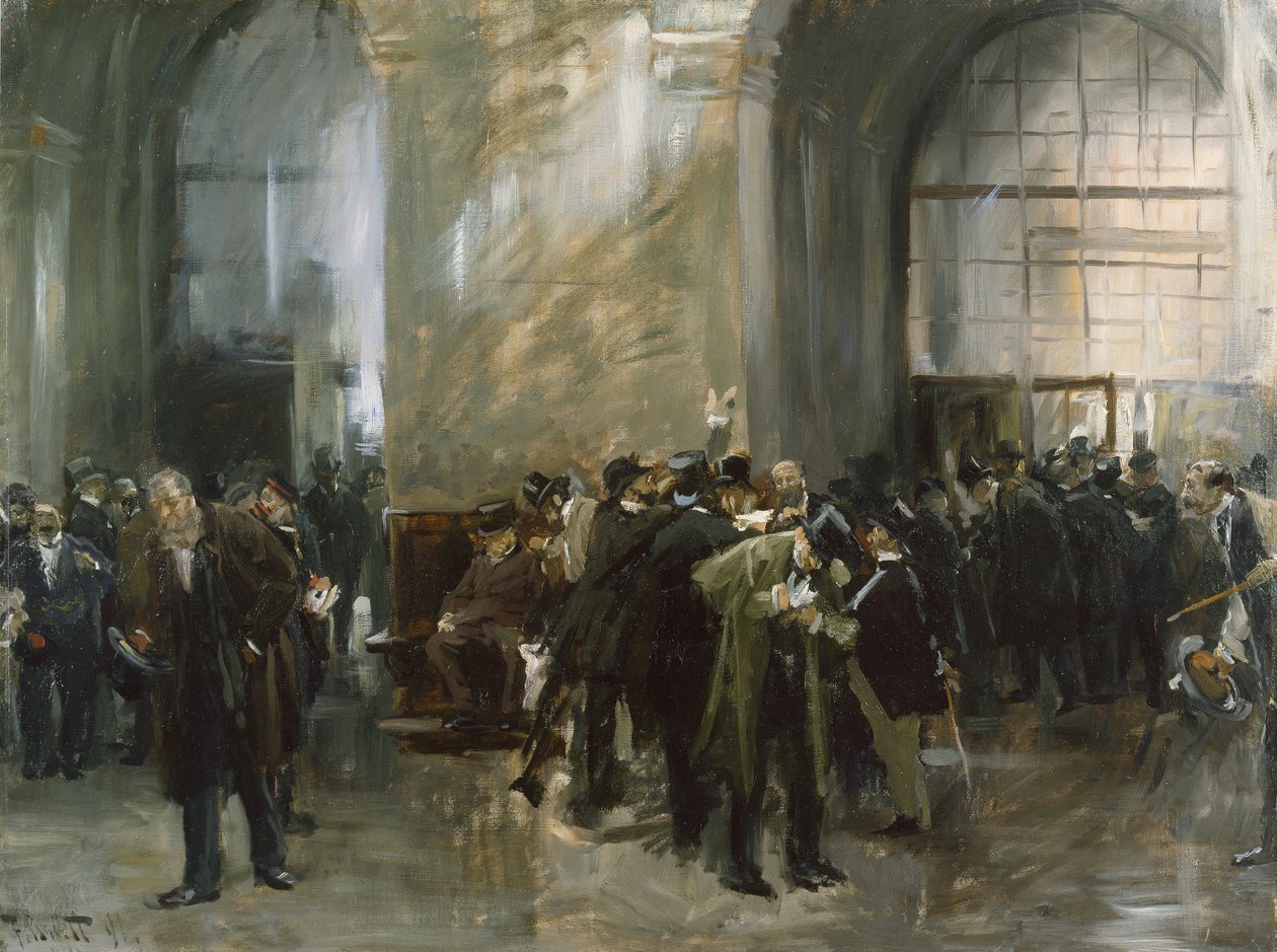 In the Stock Exchange by Ferdinand Brutt
