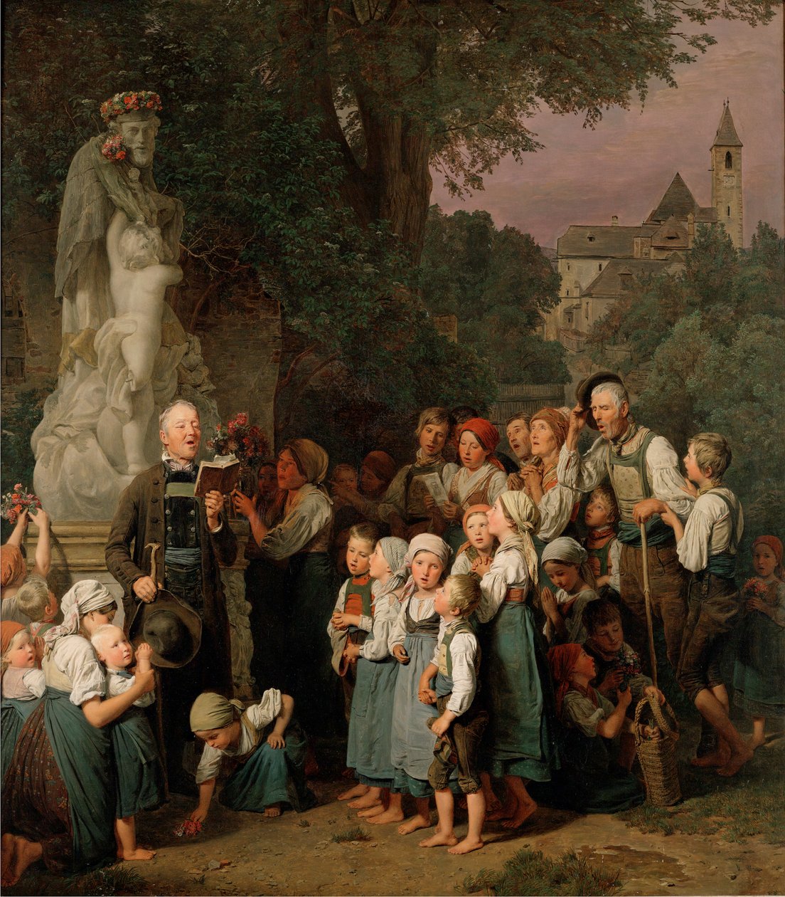 Adoration of Saint John by Ferdinand Georg Waldmuller