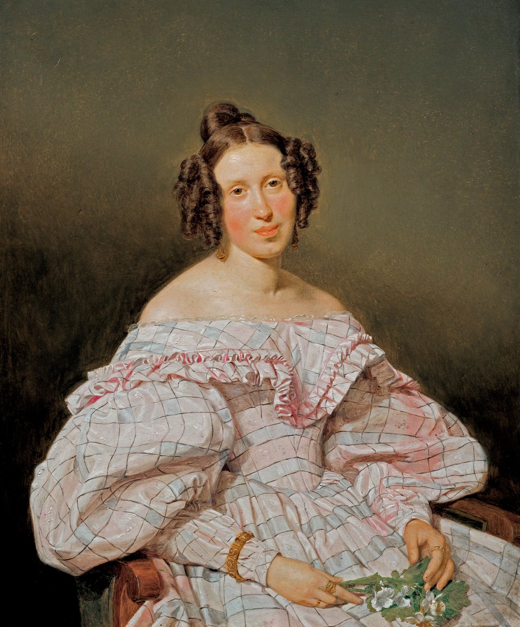 Therese Loeffler (?) by Ferdinand Georg Waldmuller