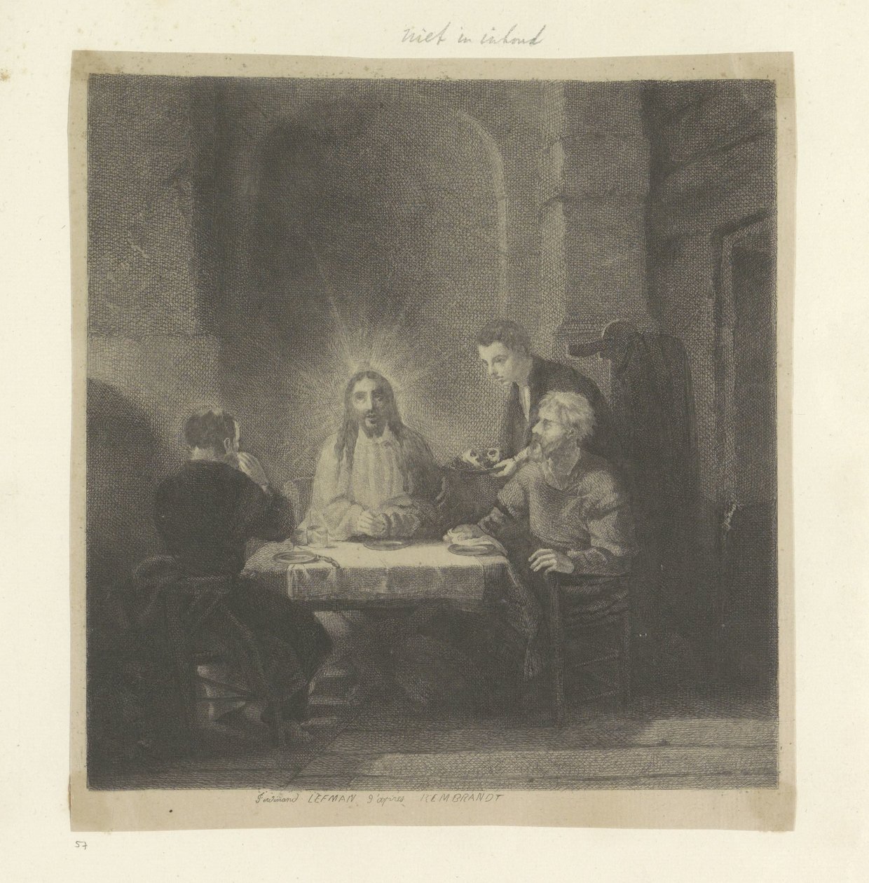 Supper at Emmaus by Ferdinand Lehman