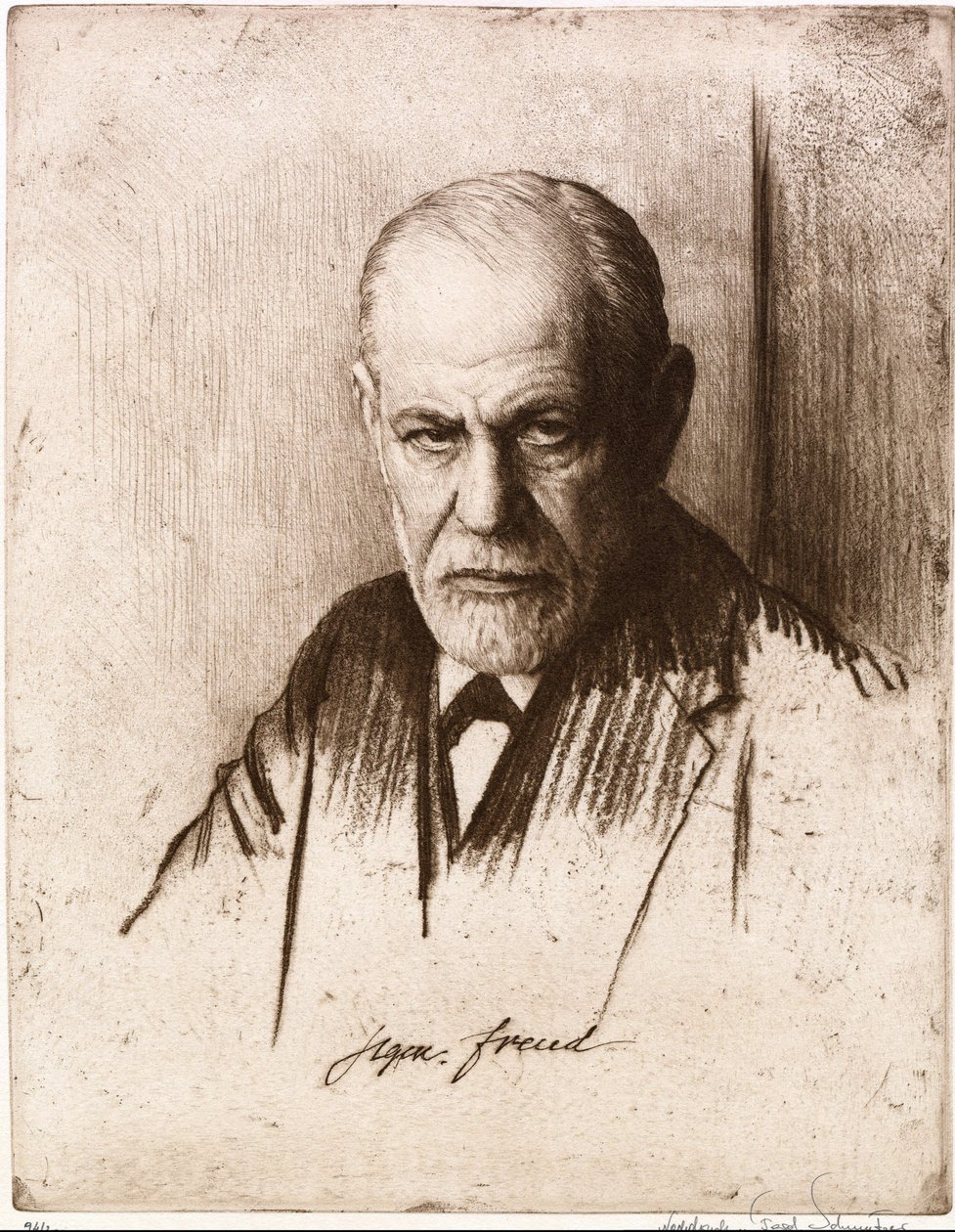 Portrait of Sigmund Freud by Ferdinand Schmutzer