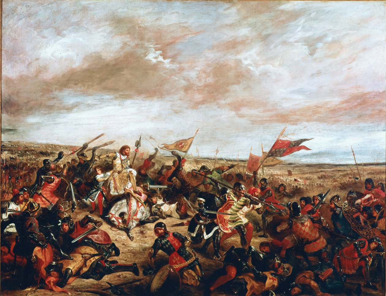 Battle of Poitiers on September 19 by Ferdinand Victor Eugene Delacroix