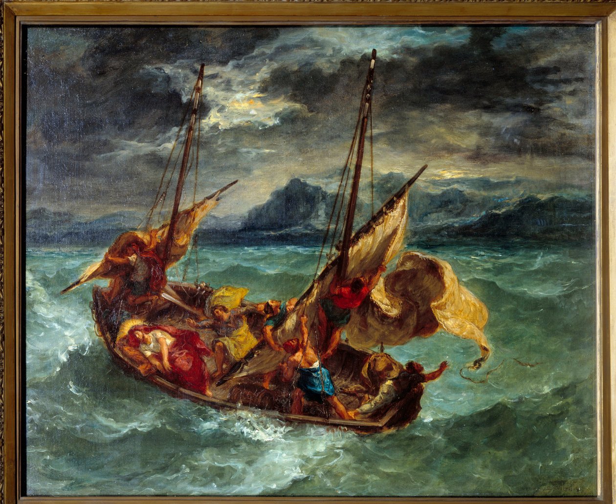 Christ on Lake Generaseth (Genesareth) by Ferdinand Victor Eugene Delacroix