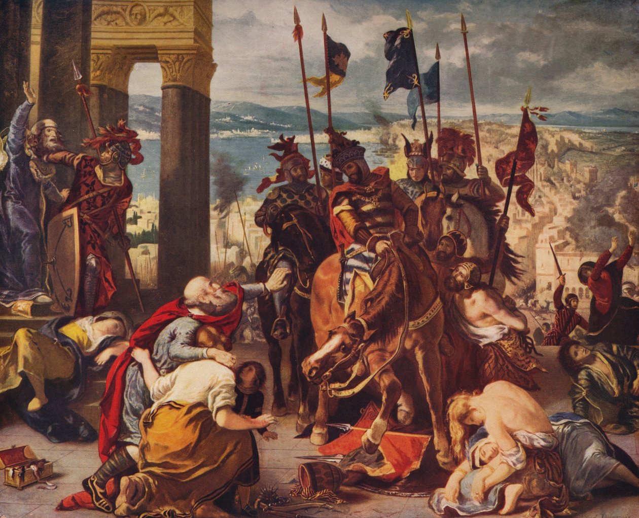 Entry of Crusaders into Constantinople by Ferdinand Victor Eugene Delacroix