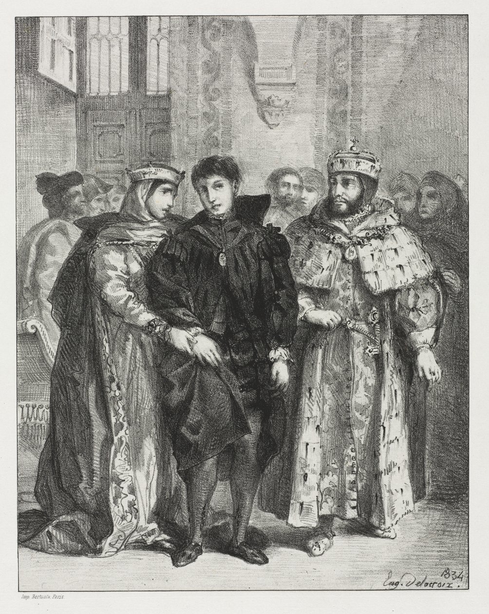 Hamlet, 1834 by Ferdinand Victor Eugene Delacroix