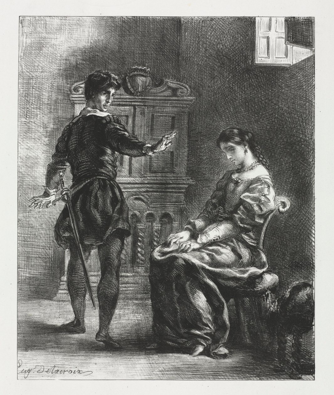 Hamlet: Hamlet and Ophelia, 1834