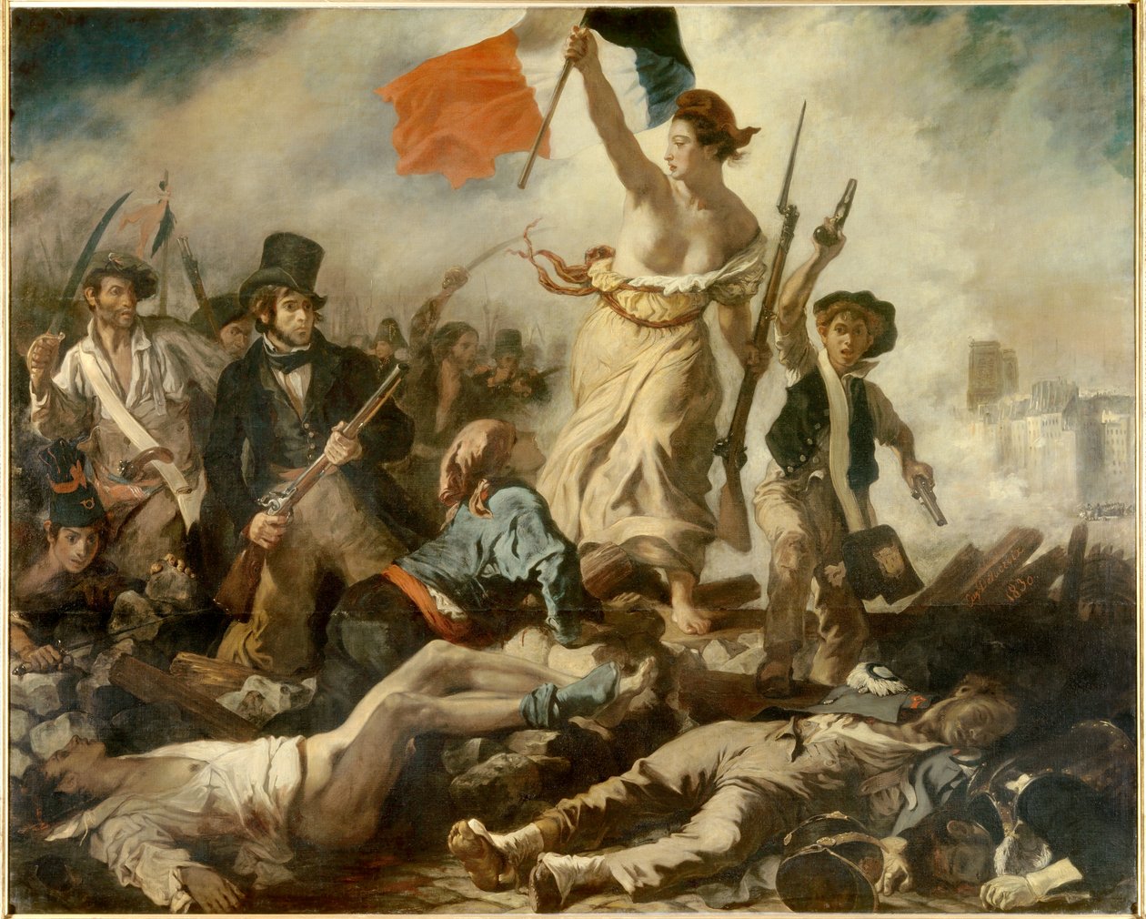 Liberty Leading the People, July 28th by Ferdinand Victor Eugene Delacroix