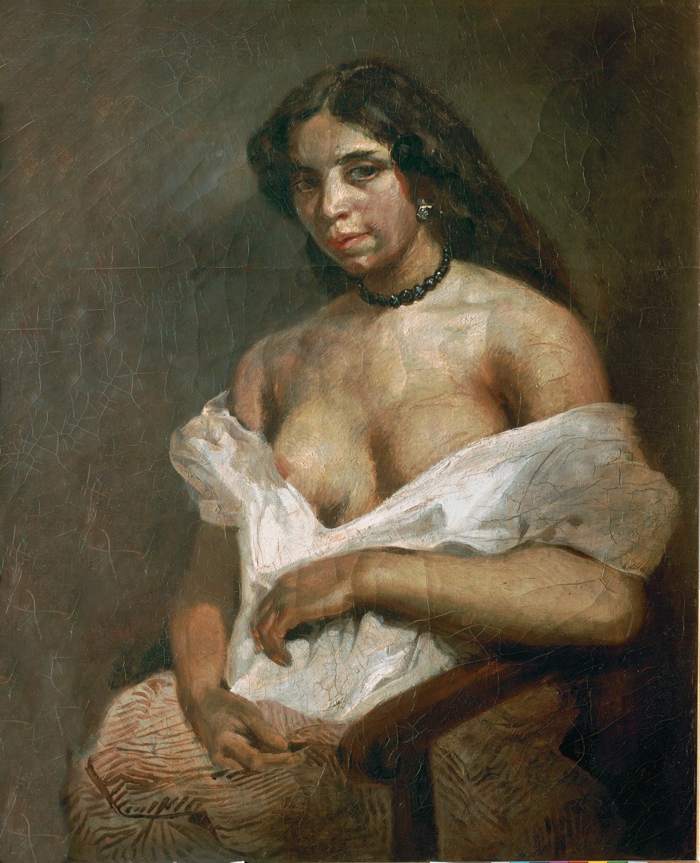 Mulatto Woman by Ferdinand Victor Eugene Delacroix