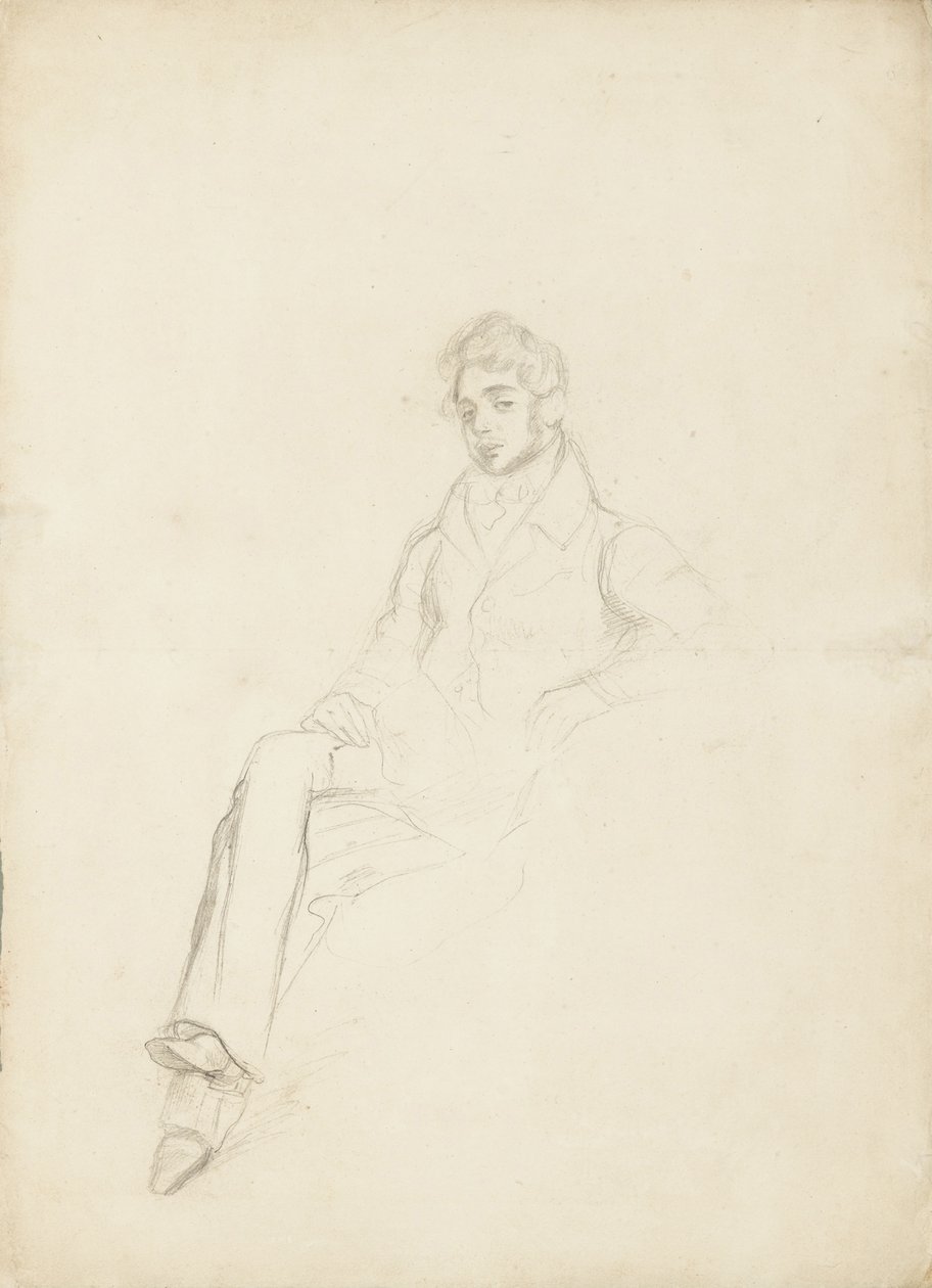 Portrait of Count Anatole Nikolaievich Demidov, 1st Prince of San Donato by Ferdinand Victor Eugene Delacroix