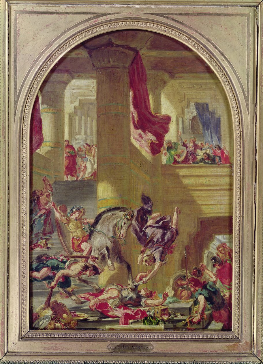 The Expulsion of Heliodorus from the Temple by Ferdinand Victor Eugene Delacroix