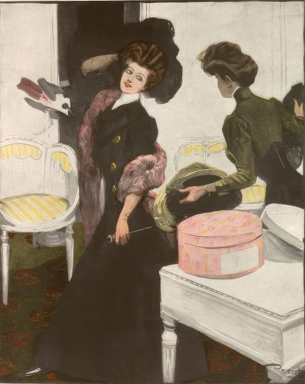 Can I Try on the Hat – Will I Be Addressed with It? by Ferdinand von Reznicek