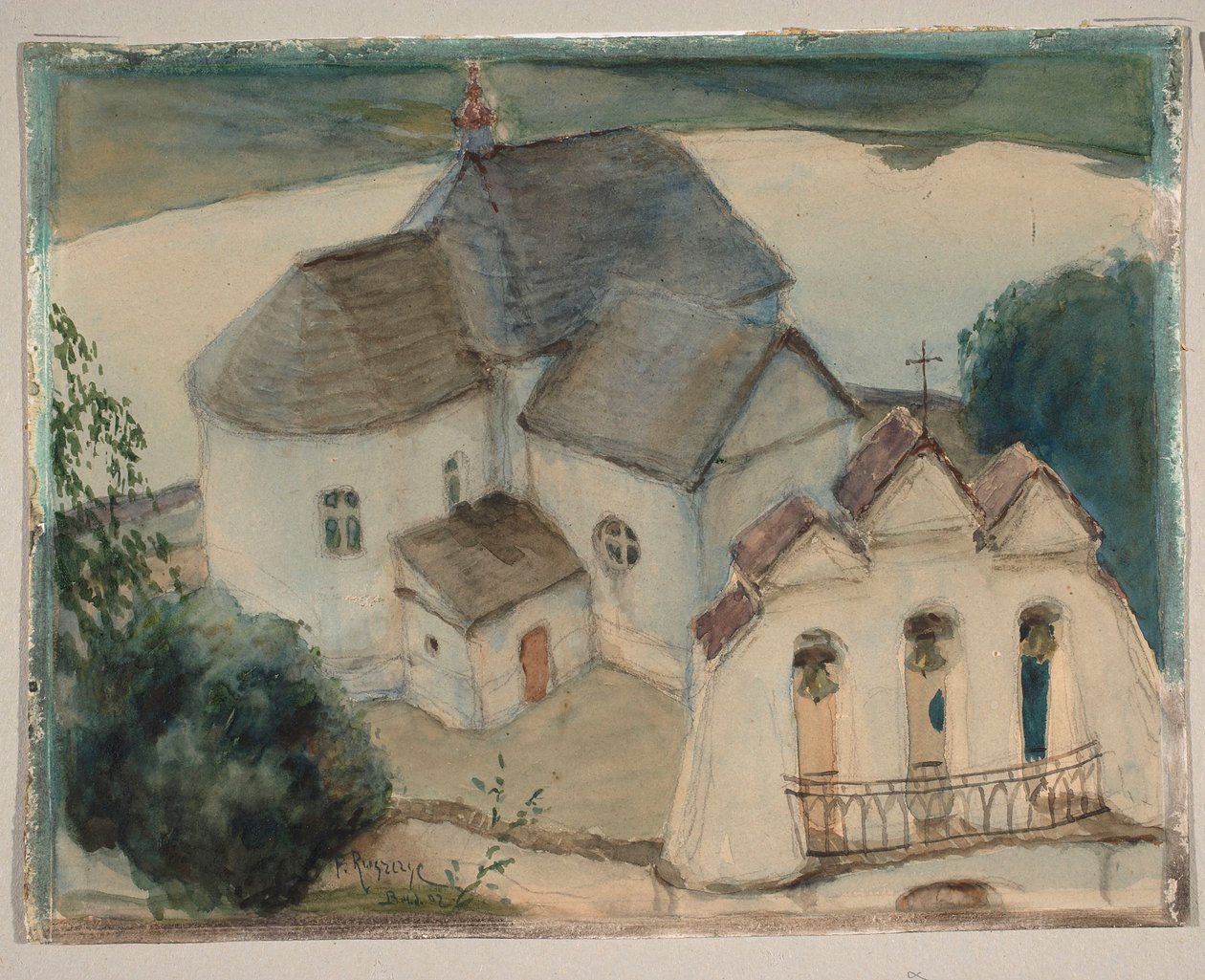 Church in Wiszniew by Ferdynand Ruszczyc
