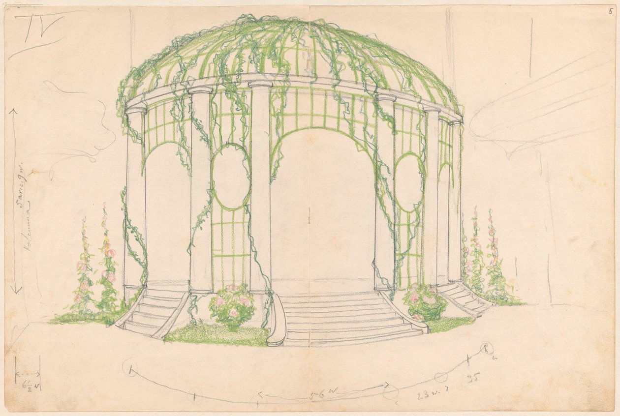 Sketches for the Pavilion IV by Ferdynand Ruszczyc