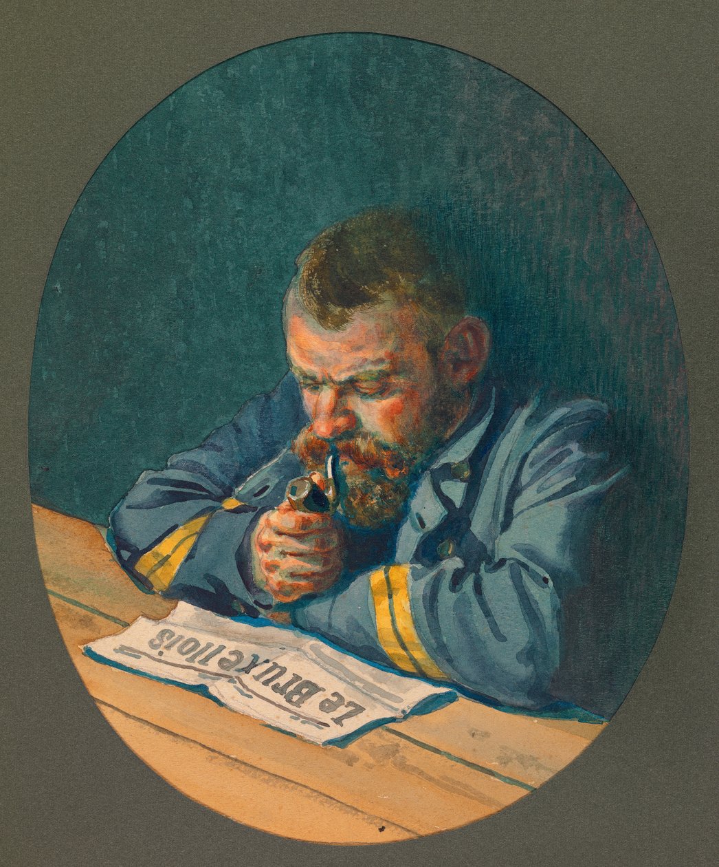 My Friend Liard, the Reading of the Bruxellois at Gustrow by Fernand Barbier