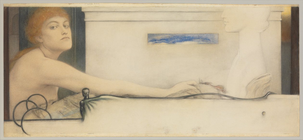 The Offering by Fernand Khnopff