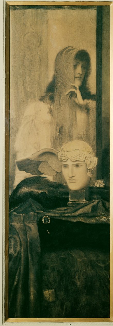White, Black, and Gold by Fernand Khnopff