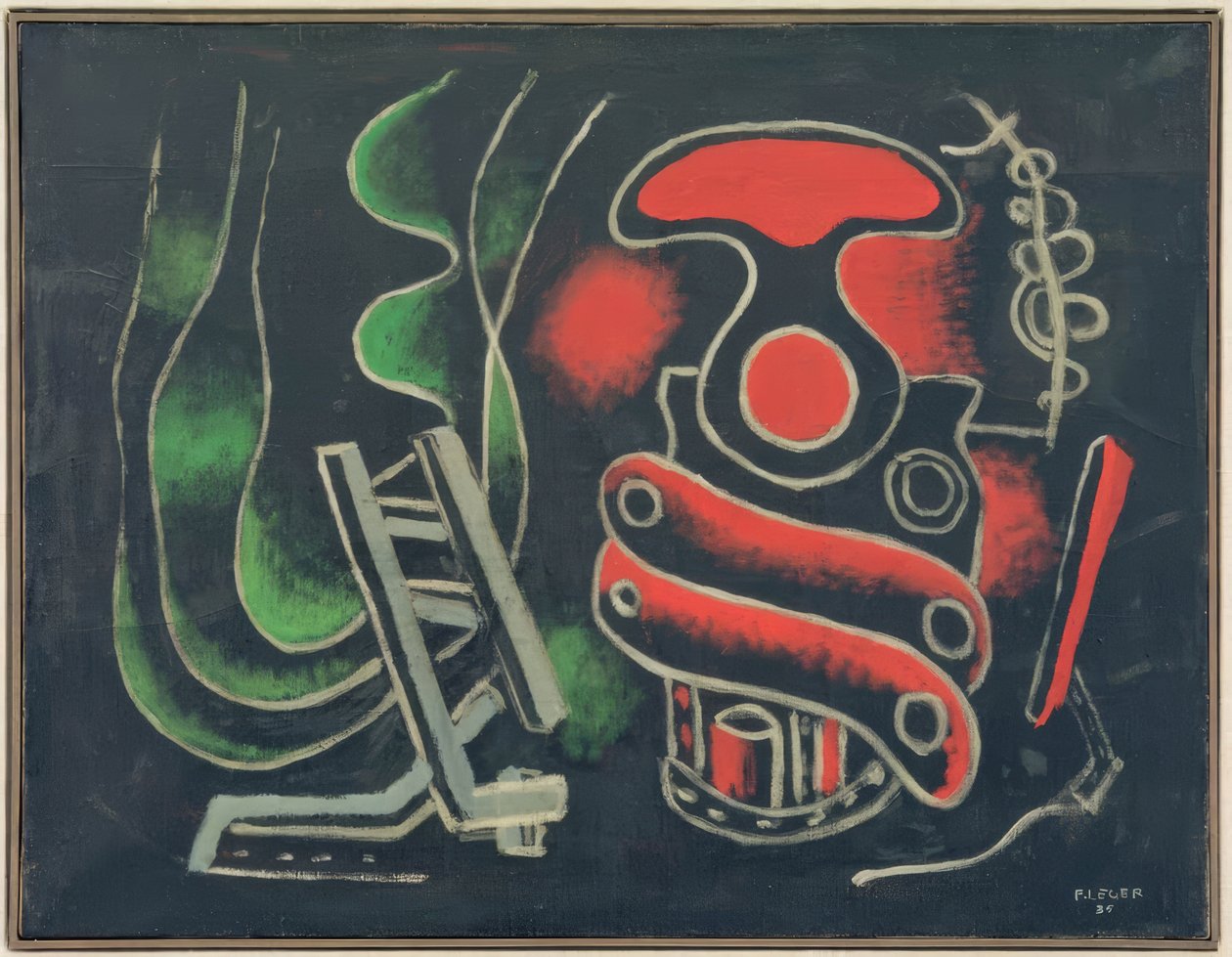 Composition with Corkscrew by Fernand Leger