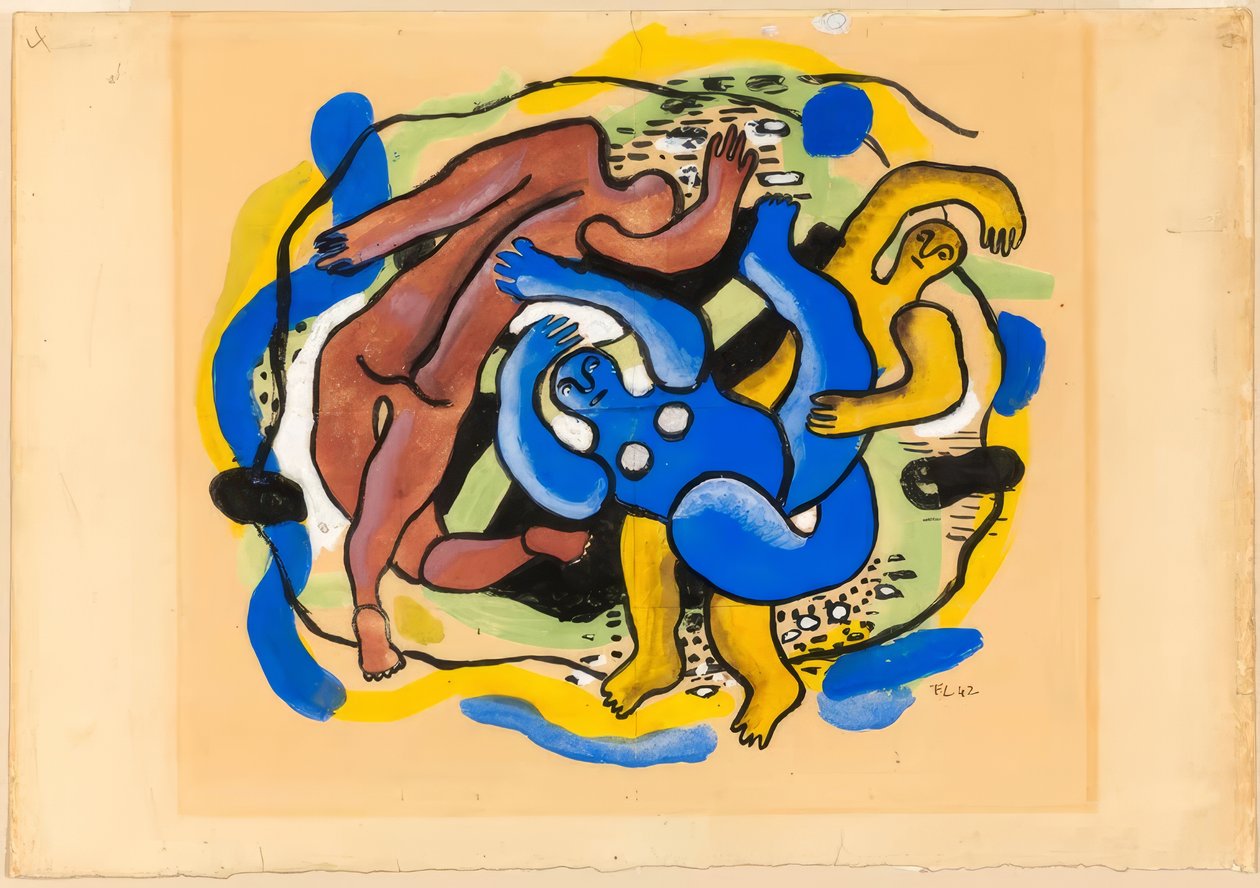 The Divers by Fernand Leger