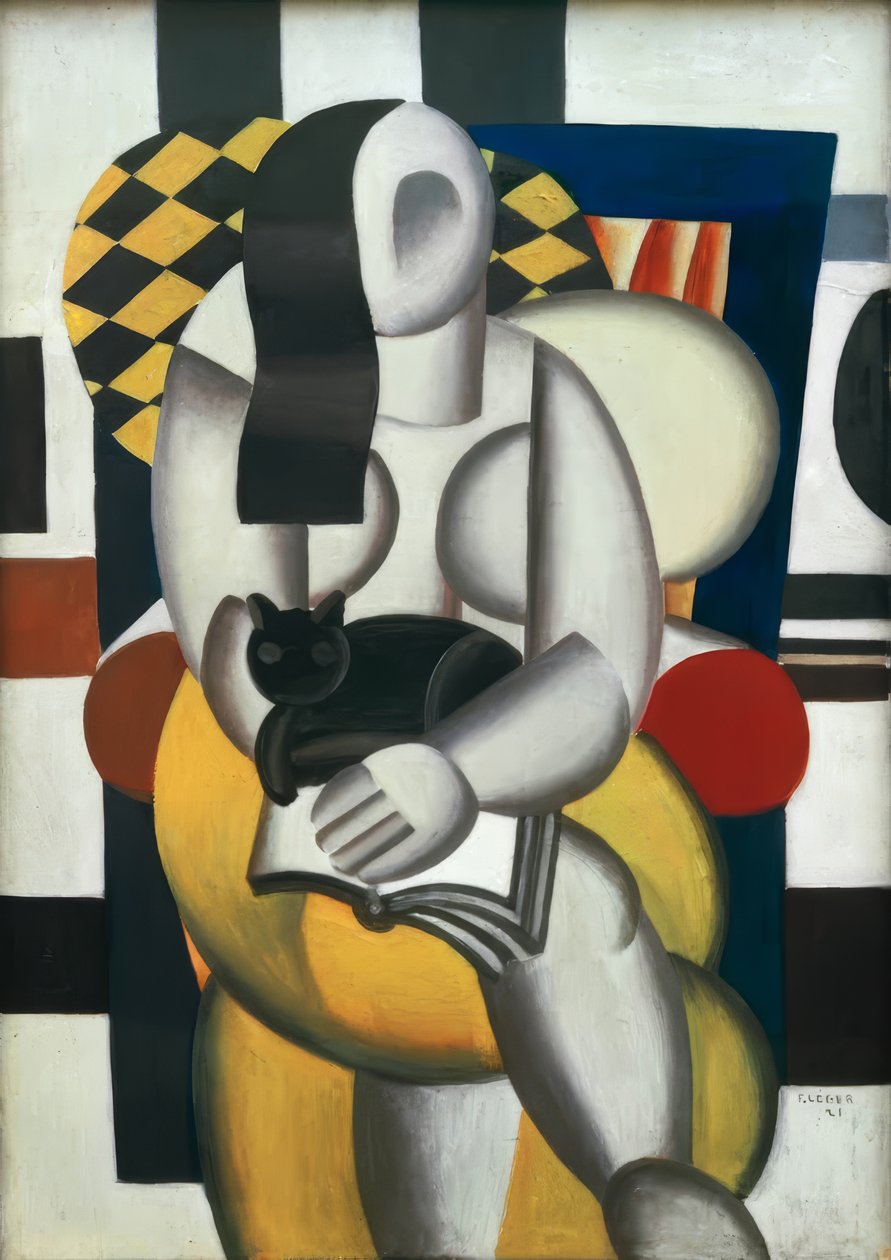 Woman with Cat by Fernand Leger