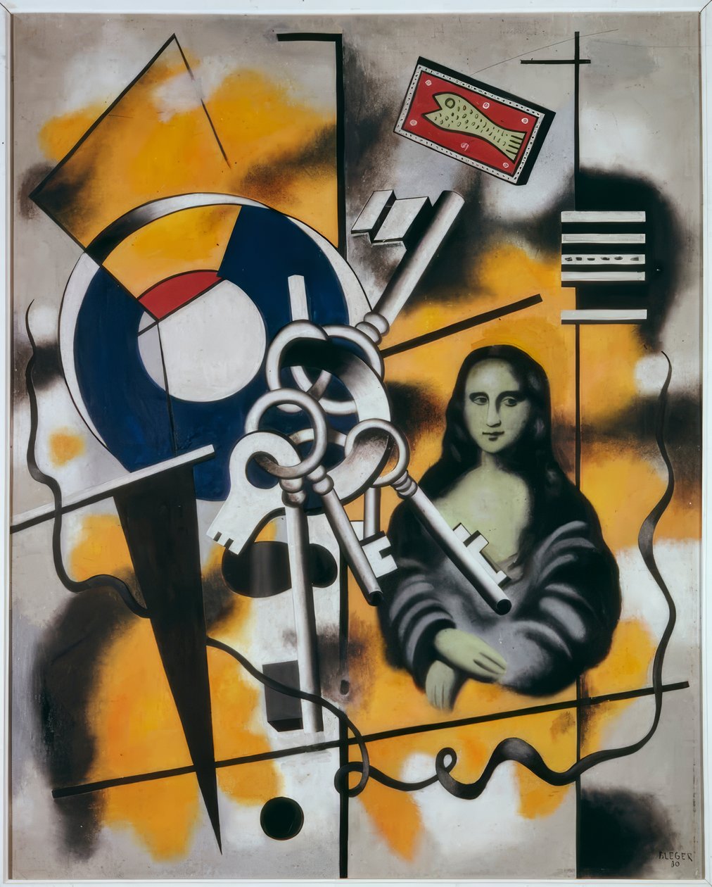 Mona Lisa with Keys by Fernand Leger