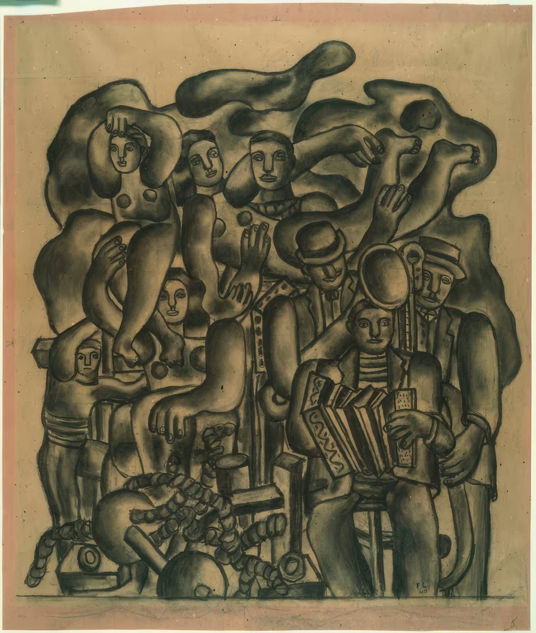 The Acrobats by Fernand Leger