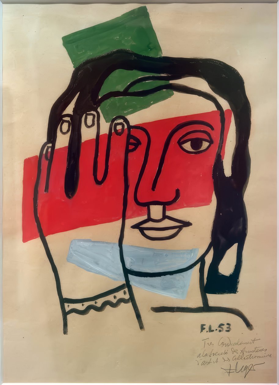 Head of a Woman by Fernand Leger