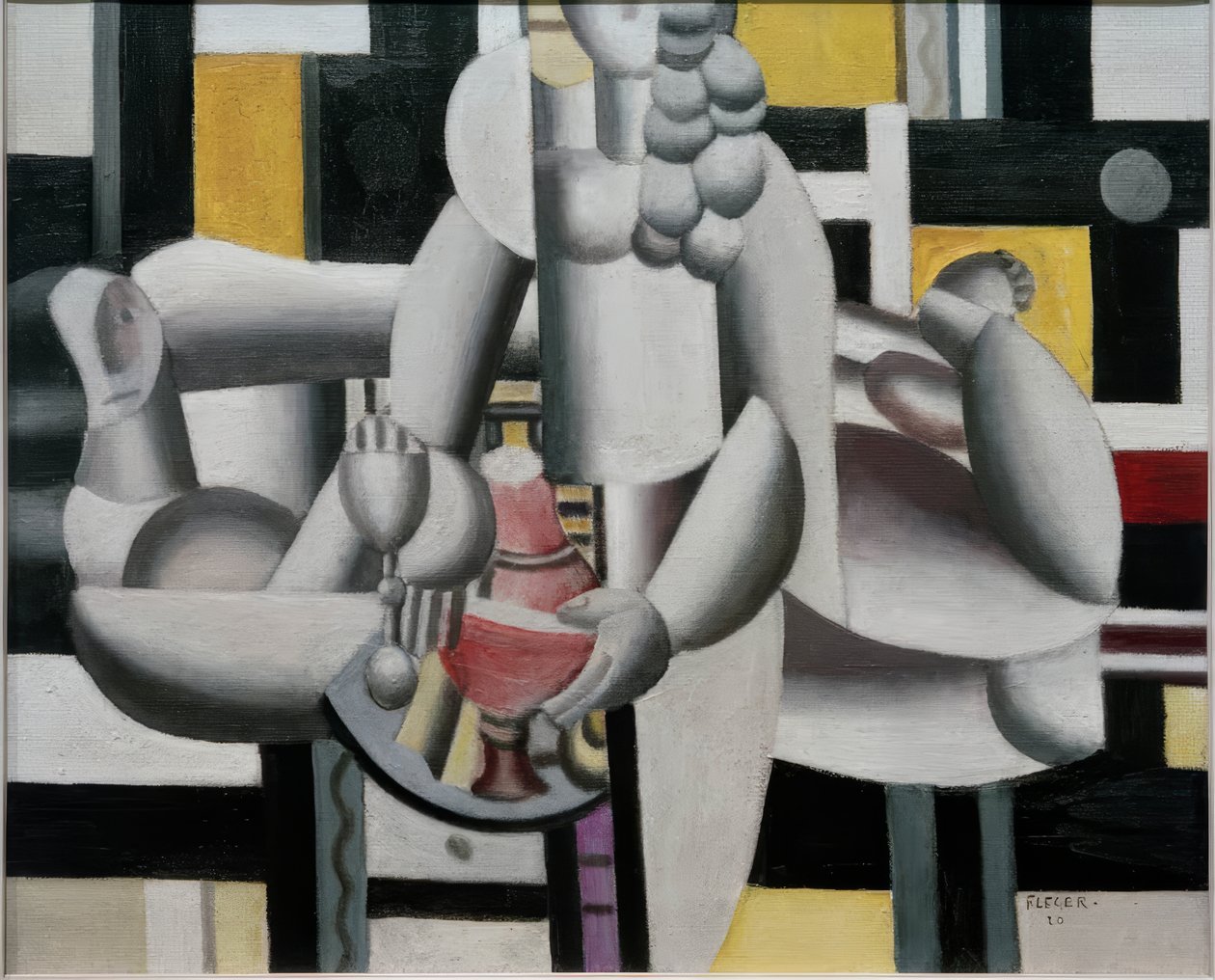 Two Women and Still Life by Fernand Leger
