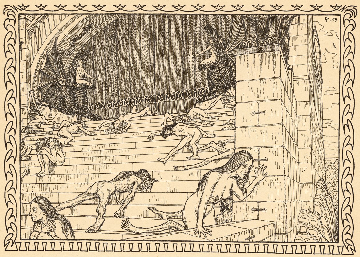 Vor dem Tempel der Tat, Plate 7, from the portfolio 