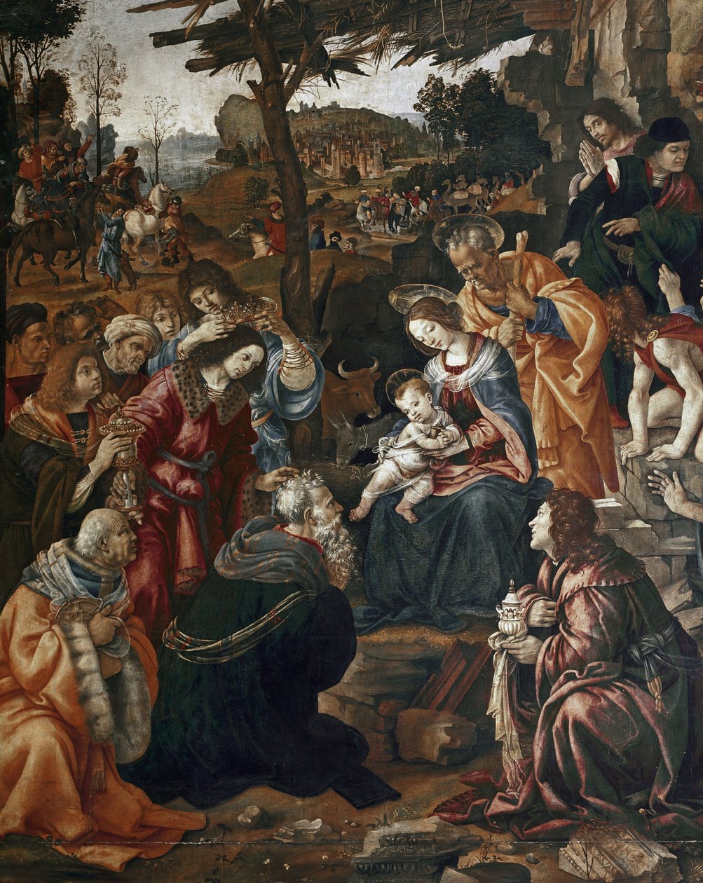 Adoration of the Magi - Altarpiece of San Donato by Filippino Lippi