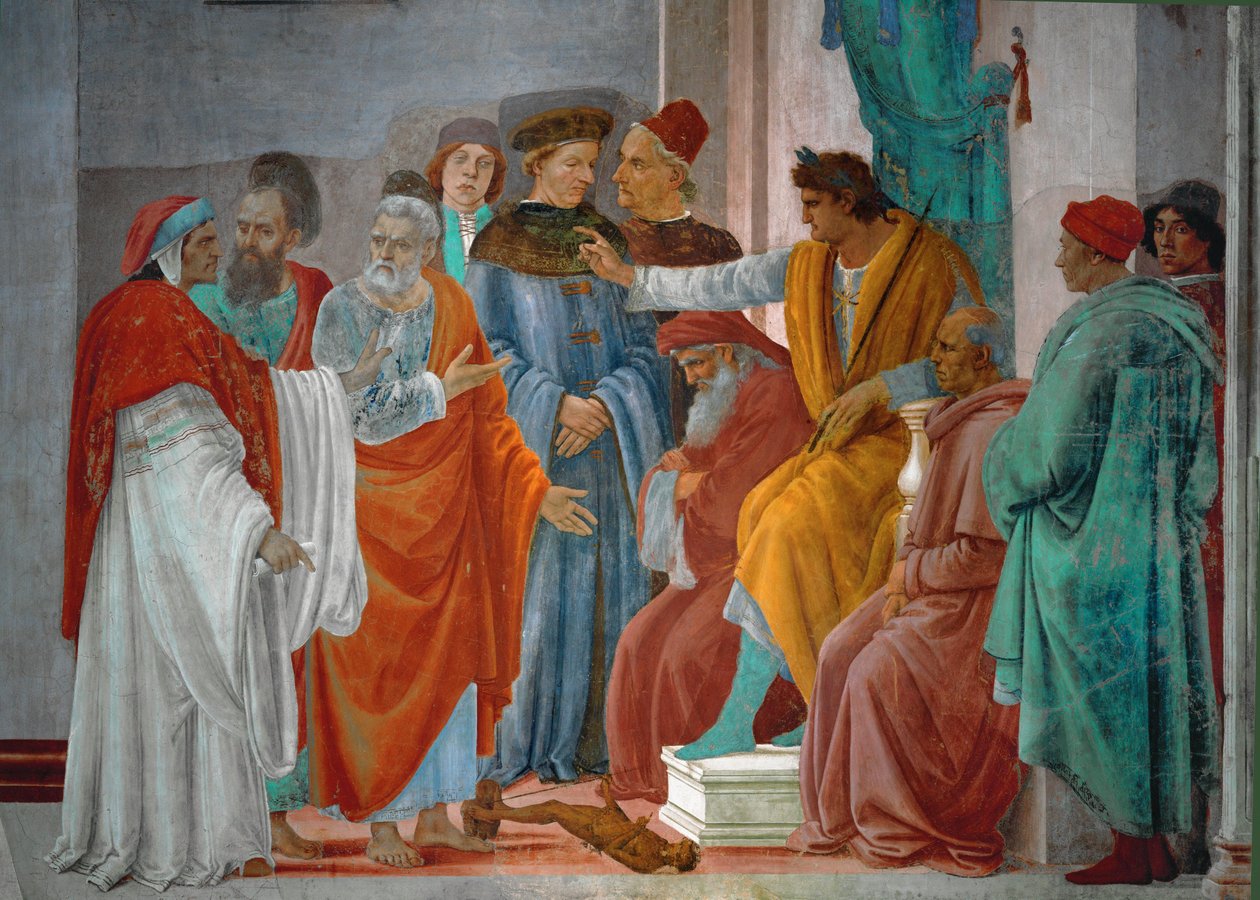 Disputation between Saint Peter, Saint Paul, and the Sorcerer Simon Magus by Filippino Lippi