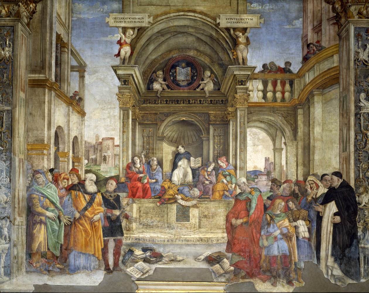 Triumph of Saint Thomas Aquinas Over Heretics by Filippino Lippi
