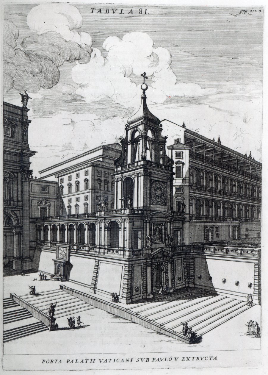 An Entrance Gate to The Vatican, 1696 by Filippo Bonanni