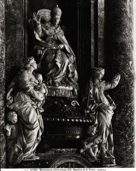Monument to Pope Innocent XII (1615-1700) by Filippo Della Valle