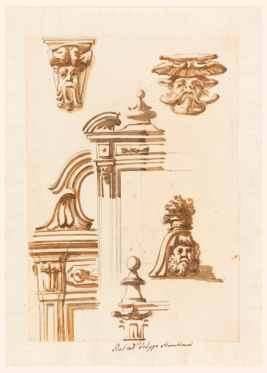 Architectural Studies, 1750–90 by Filippo Marchionni
