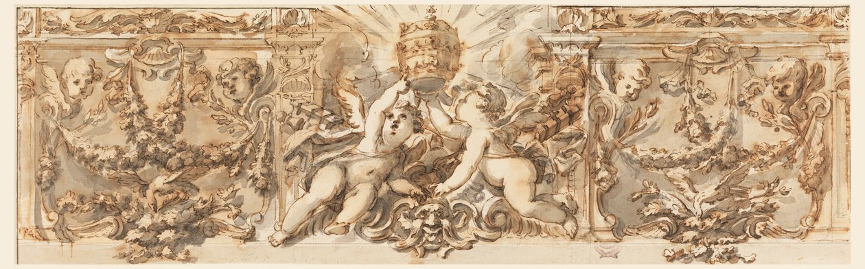 Decoration of a Frieze, ca. 1770 by Filippo Marchionni