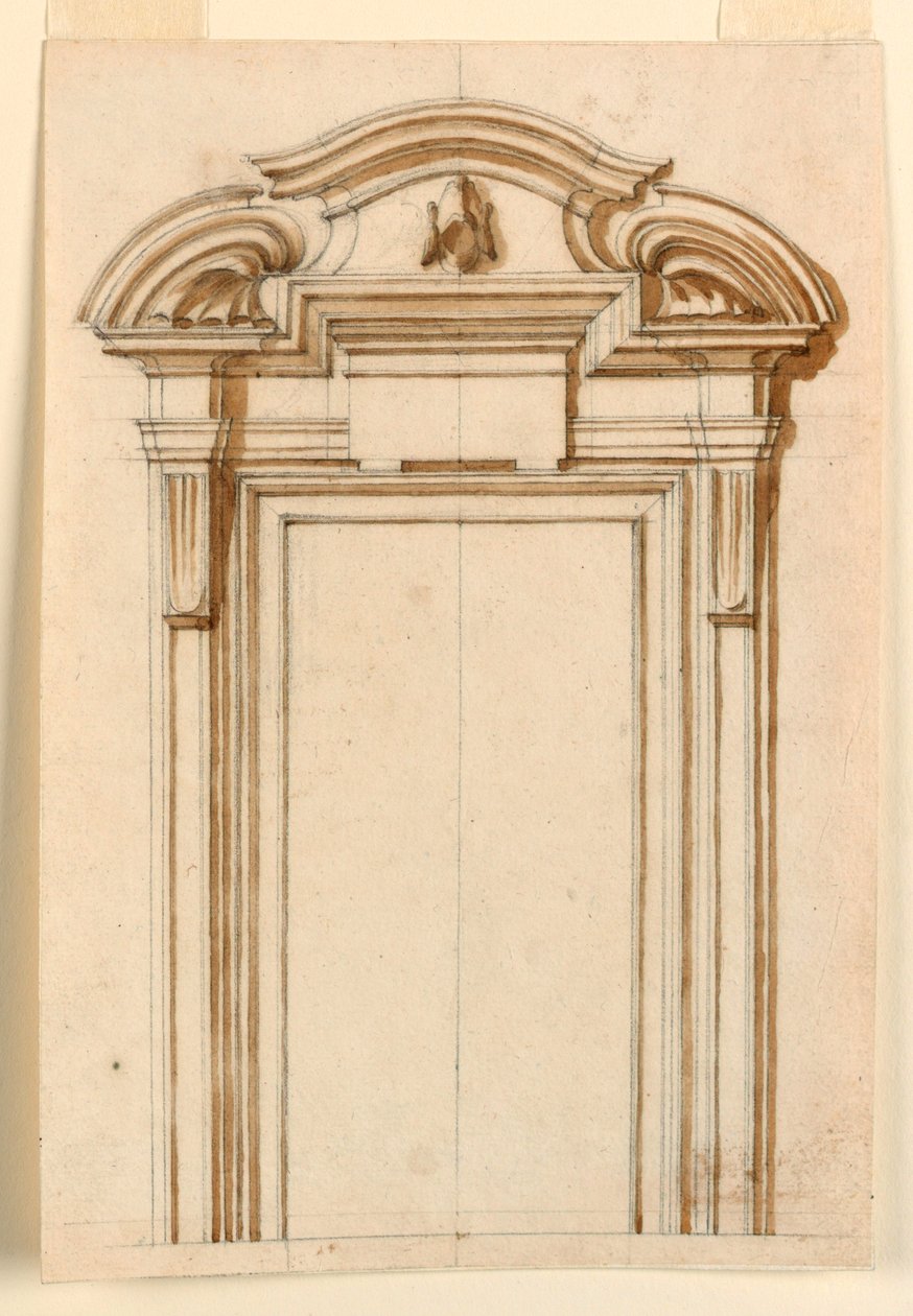 Elevation of a Door Case, 1750–75 by Filippo Marchionni