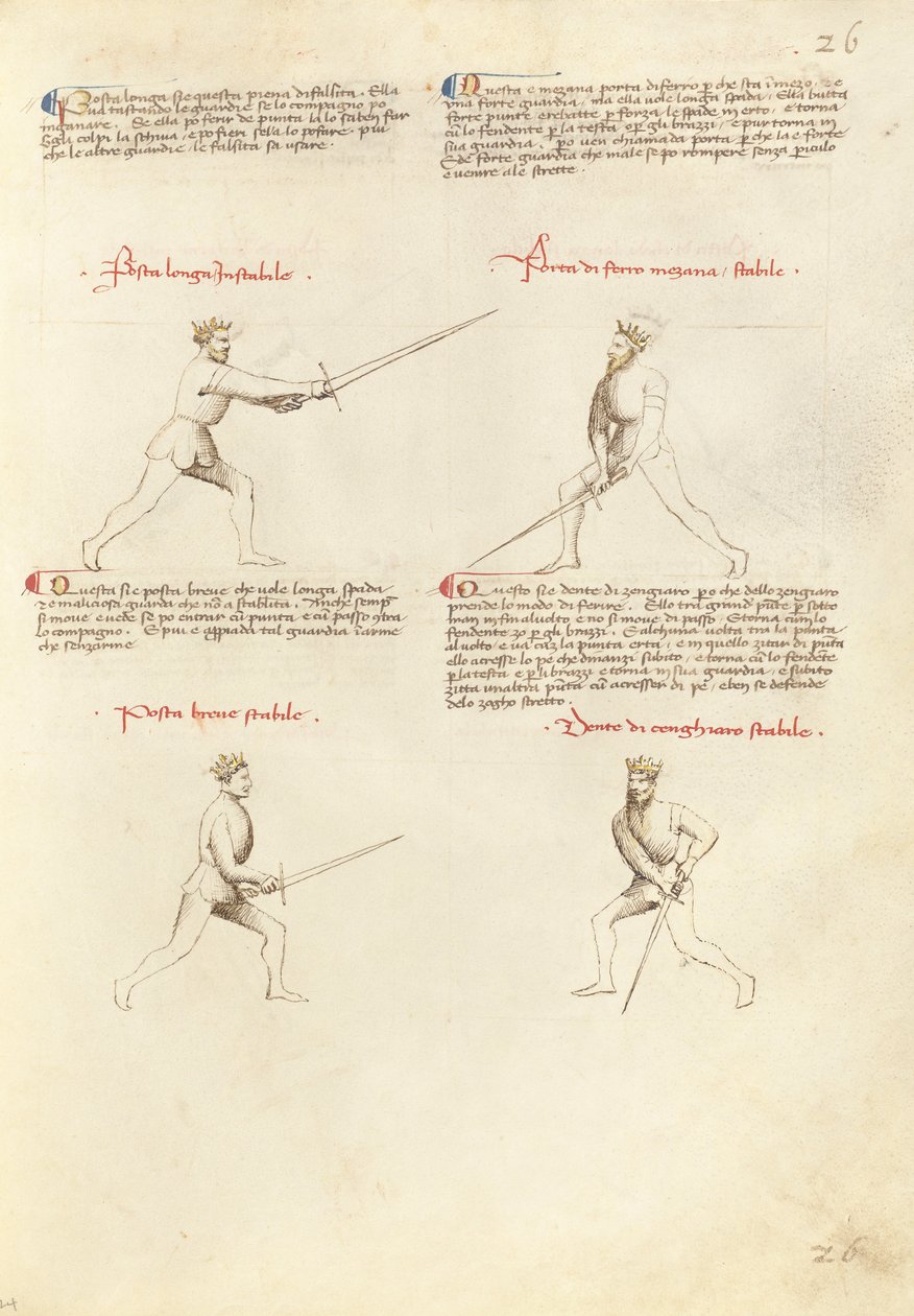 Combat with Sword by Fiore Furlan dei Liberi da Premariacco