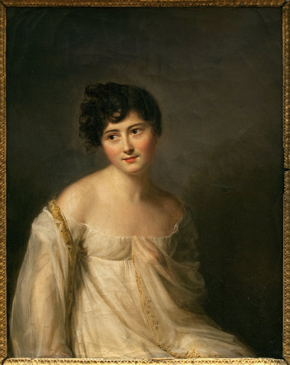 Portrait of Juliette Recamier, Madame Recamier by Firmin Massot